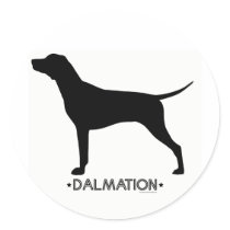 Dalmation Sticker by dogsilhouettes Dalmation Sticker