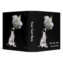 Dalmation White Rose Photo Album Avery Binder by SmilinEyesTreasures Dalmation White Rose Photo Album Avery Binder