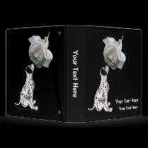 Dalmation White Rose Photo Album Avery Binder by SmilinEyesTreasures Dalmation White Rose Photo Album Avery Binder