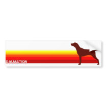 Dalmation With Stripes Bumper Sticker bumper stickers