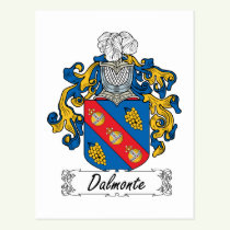 Dalmonte Family Crest Postcard