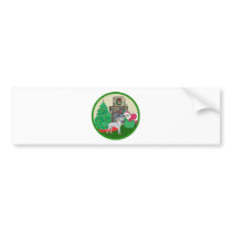 dalmtatian santas bumper stickers