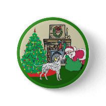 dalmtatian santas buttons by freespiritdesigns dalmtatian santas buttons