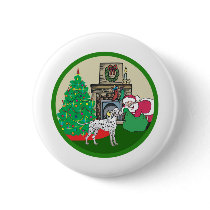 dalmtatian santas buttons by freespiritdesigns dalmtatian santas buttons