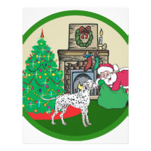 dalmtatian santas personalized letterhead
