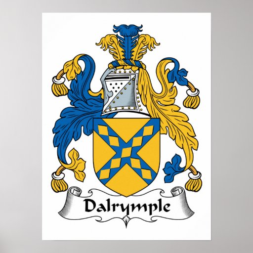 Dalrymple Family Crest Poster Zazzle