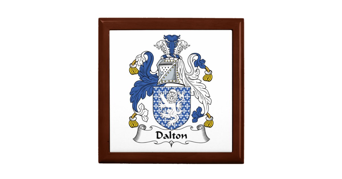 Dalton Family Crest Jewelry Box Zazzle