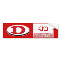 Dalton Football 49 winning years bumper stickers by Malsr54 Dalton Football 49 winning years bumper stickers