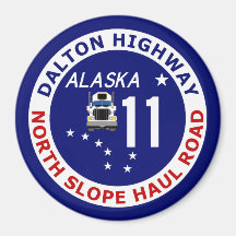 Dalton Highway, North Slope Haul Road Fridge Magnets