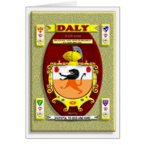 DALY FAMILY COAT OF ARMS CREST AND SHIELD cards