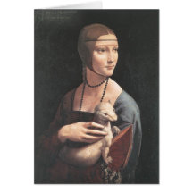 Dama con ermellino card