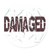 damaged sticker by Damaged08 damaged sticker