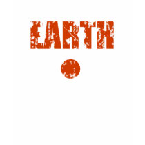 damagedEarthLogoR t-shirts