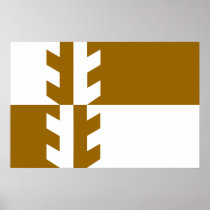 Damaraland, Namibia flag Print
