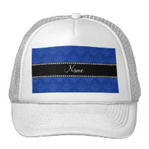 Damasco azul conocido personalizado gorras
