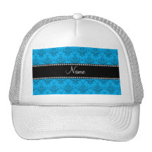 Damasco azul conocido personalizado gorras
