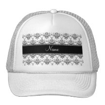 Damasco blanco conocido personalizado gorros  