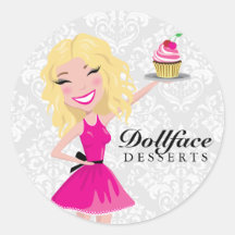 Damasco de Blondie de 311 postres de Dollface Pegatinas