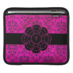 Damasco rosado de Hollywood del vintage con la flo Funda Para iPads