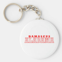 Damascus, Alabama City Design Keychain