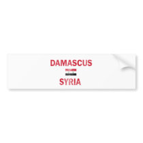 Damascus Syria designs Bumper Stickers