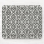 DAMASK29 DAMASK BLACK WHITE PATTERN TEXTURE TEMPLA mousepads