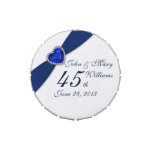 Damask 45th Wedding Anniversary Candy Tin at Zazzle