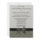Damask 50th Wedding Anniversary invitations