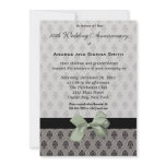 Damask 50th Wedding Anniversary invitations