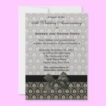 Damask 50th Wedding Anniversary invitations