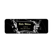 damask address label