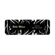 damask address label