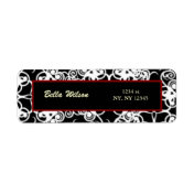 damask address label