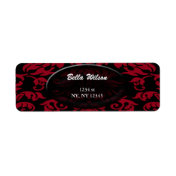 damask address label