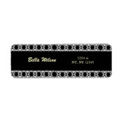 damask address label