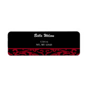 damask address label