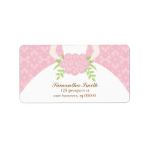 Damask and Floral Return Address Labels
