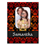 Damask and pentacle postcards