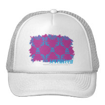 Damask Aqua-Purple 2 Trucker Hat