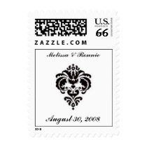 damask, August 30, 2008, Melissa & Ronnie postage