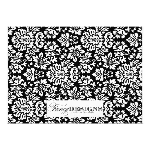Damask Baby Shower Personalized Invitations