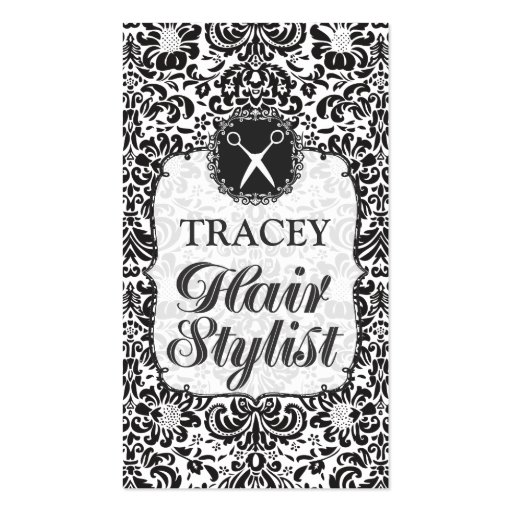 Damask Baroque Hair Stylist Appointment Cards Business Card Templates