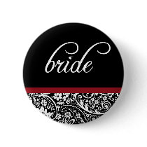Damask Beauty Bride Button