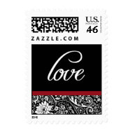 Damask Beauty-Love-Small Postage stamp