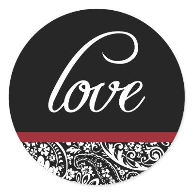 Damask Beauty-Love Sticker