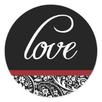 Damask Beauty-Love Sticker by twoheartsshoppe Damask Beauty-Love Sticker