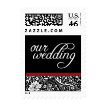Damask Beauty Our Wedding Small Postage