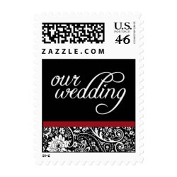 Damask Beauty Our Wedding Small Postage stamp
