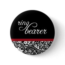 Damask Beauty Ring Bearer Butoon buttons by twoheartsshoppe Damask Beauty Ring Bearer Butoon buttons