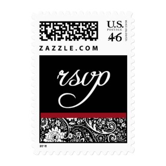 Damask Beauty-RSVP-Small Postage - Customized stamp